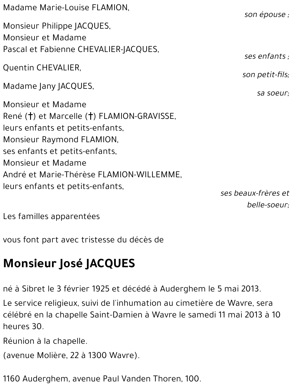 José JACQUES