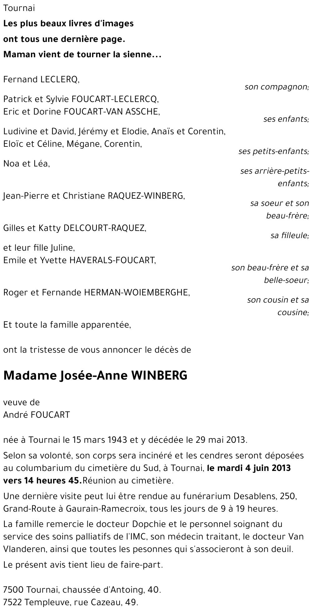 Josée-Anne WINBERG