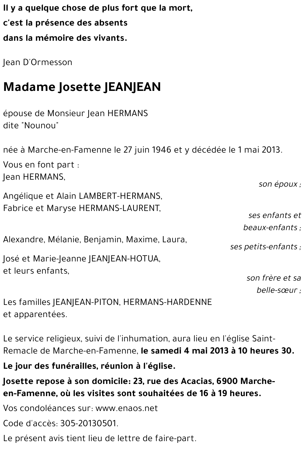 Josette JEANJEAN