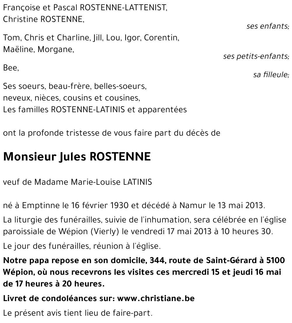 Jules ROSTENNE