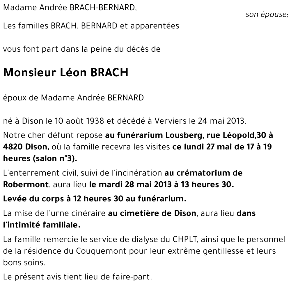 Léon BRACH