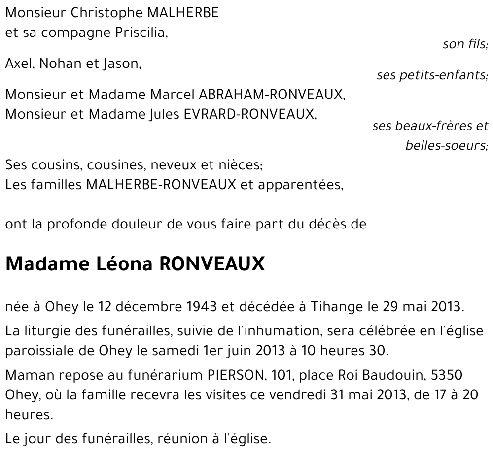 Léona RONVEAUX