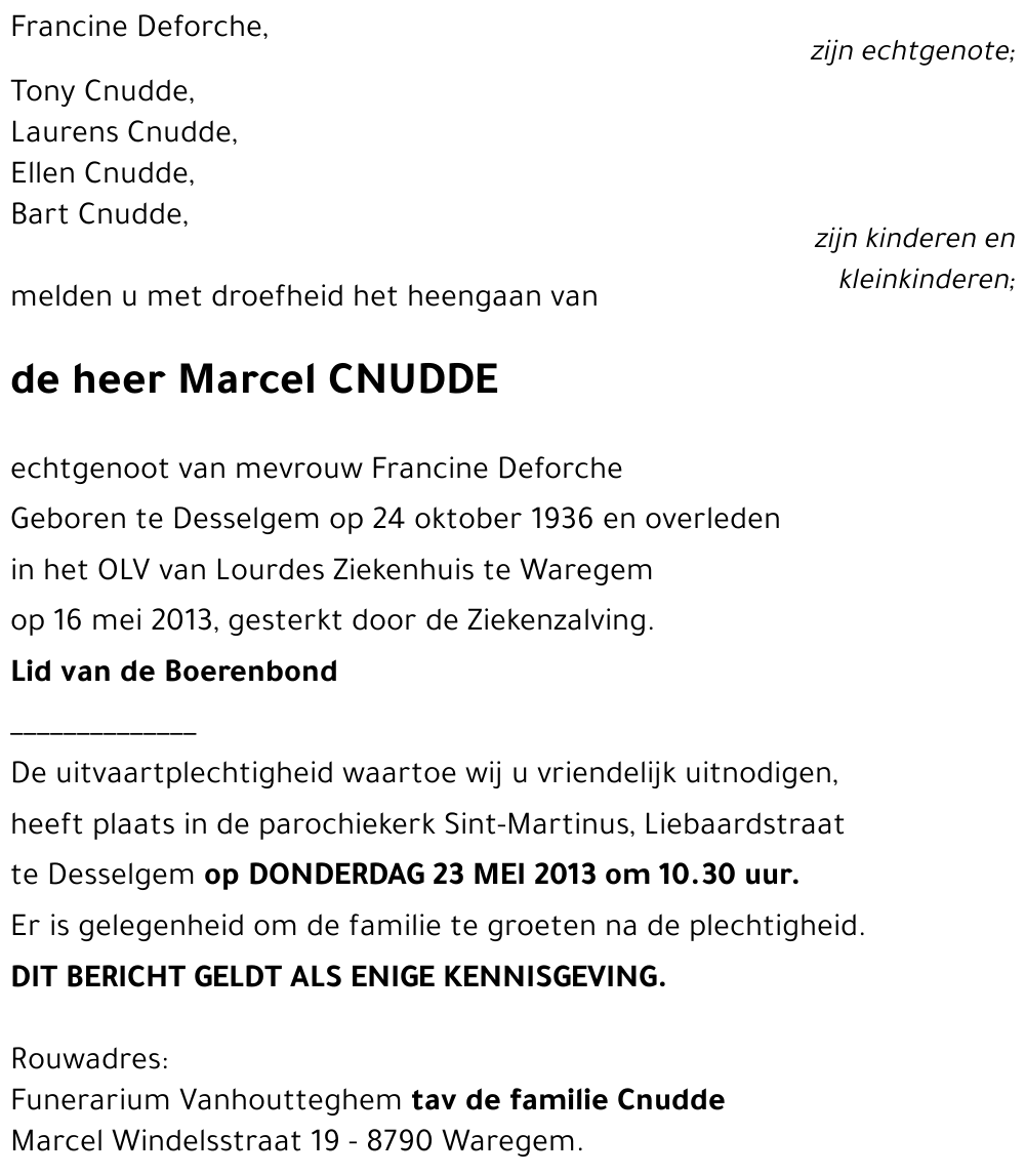 Marcel CNUDDE