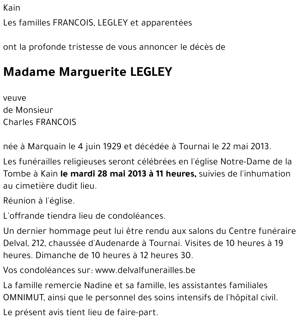 Marguerite LEGLEY