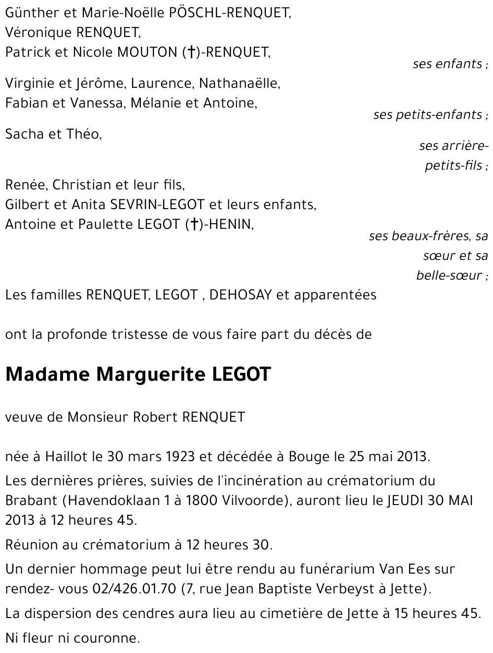 Marguerite LEGOT