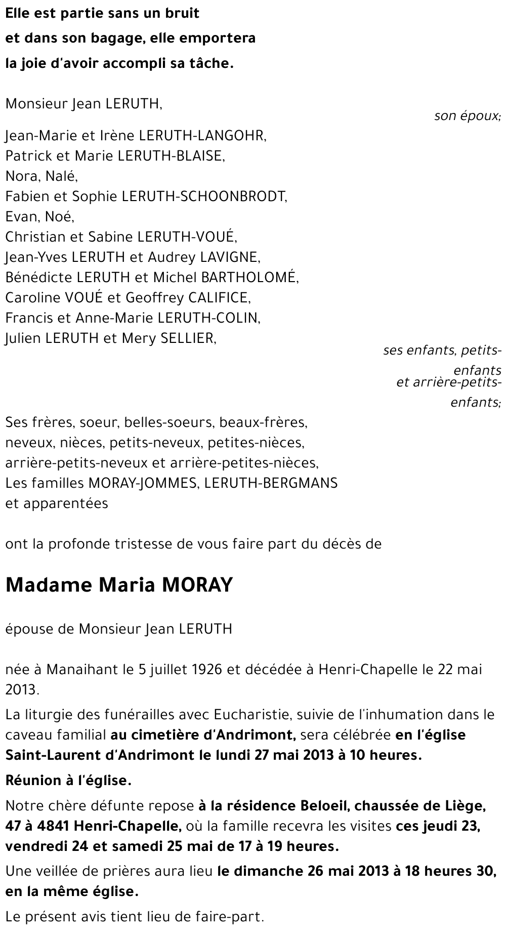 Maria MORAY