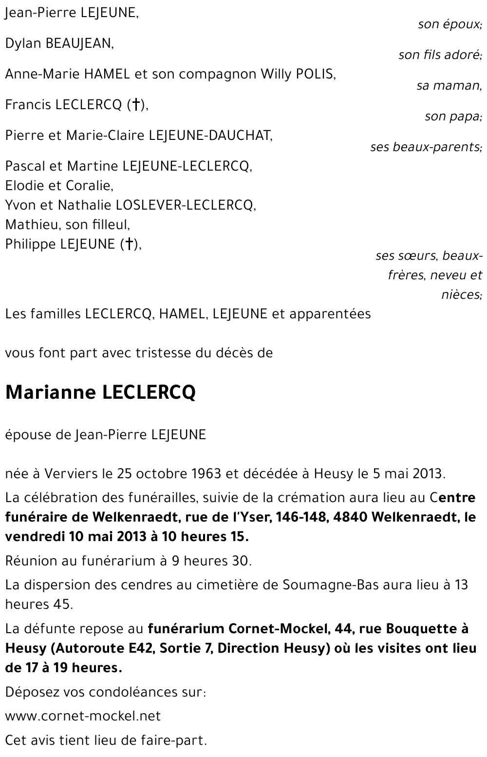 Marianne LECLERCQ