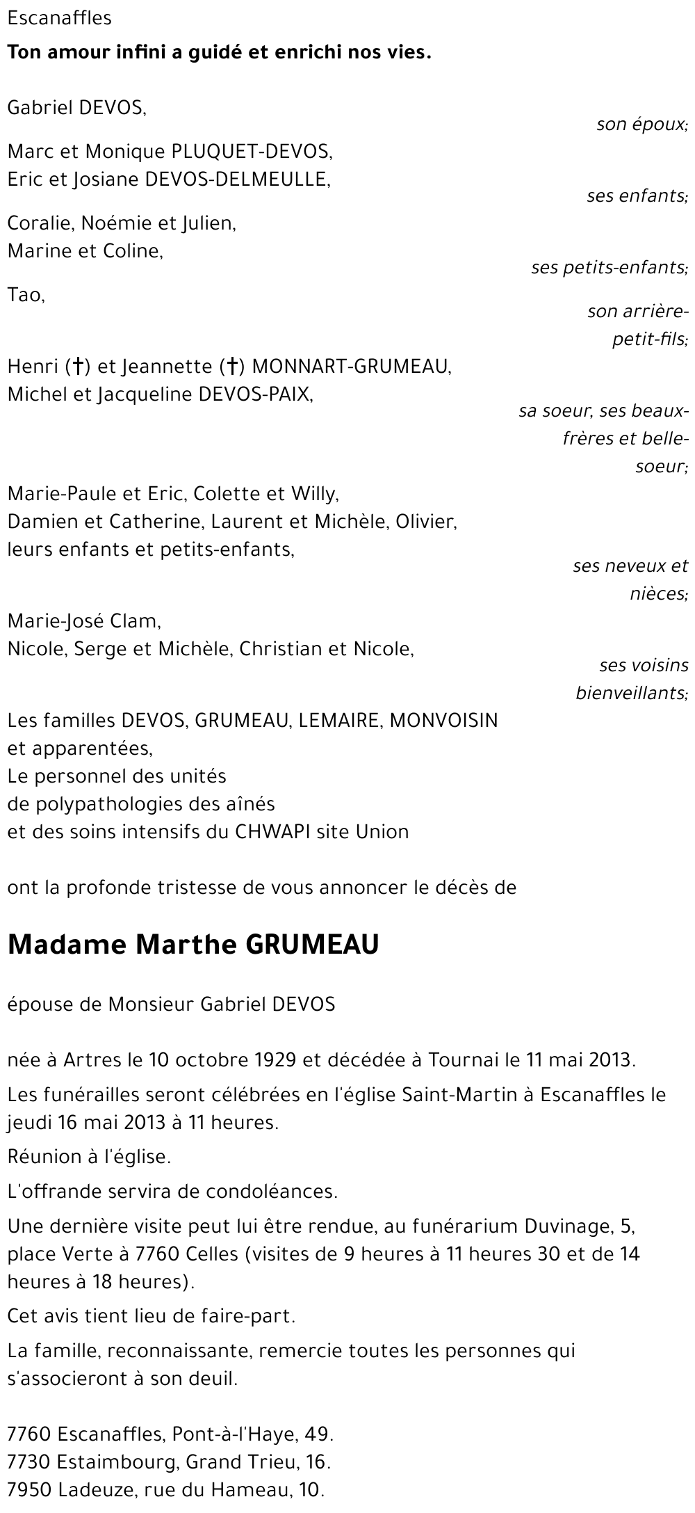 Marthe GRUMEAU