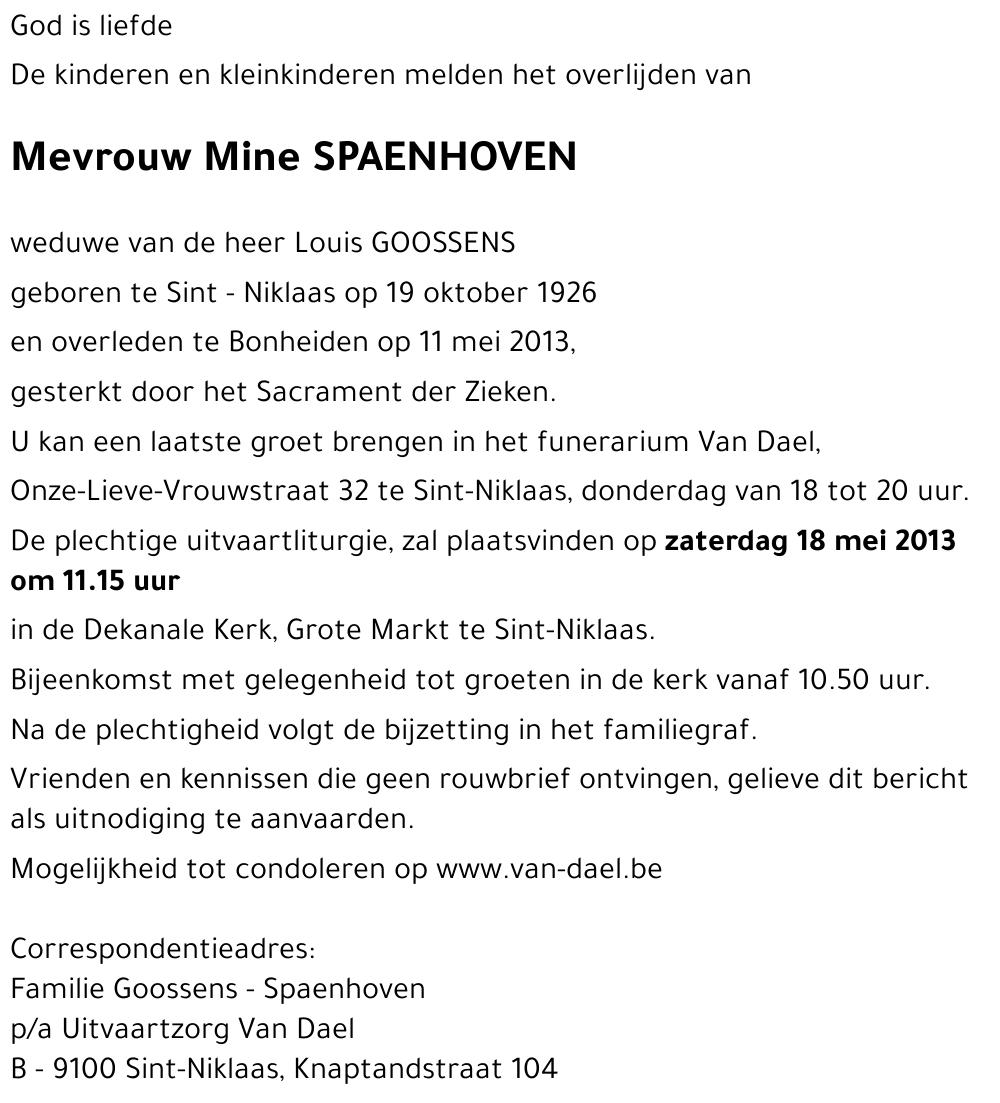 Mine SPAENHOVEN