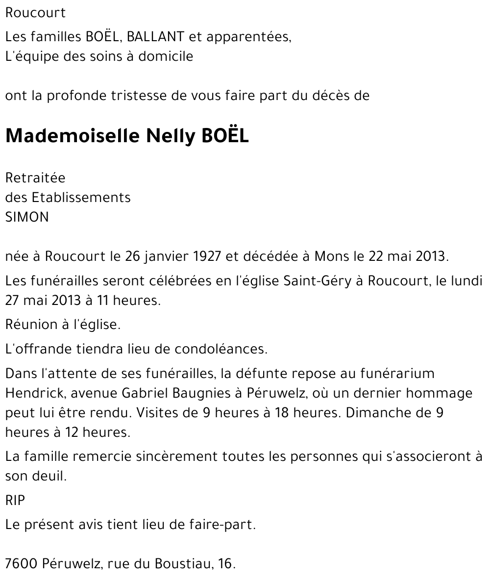 Nelly BOËL