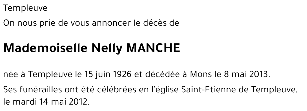 Nelly MANCHE