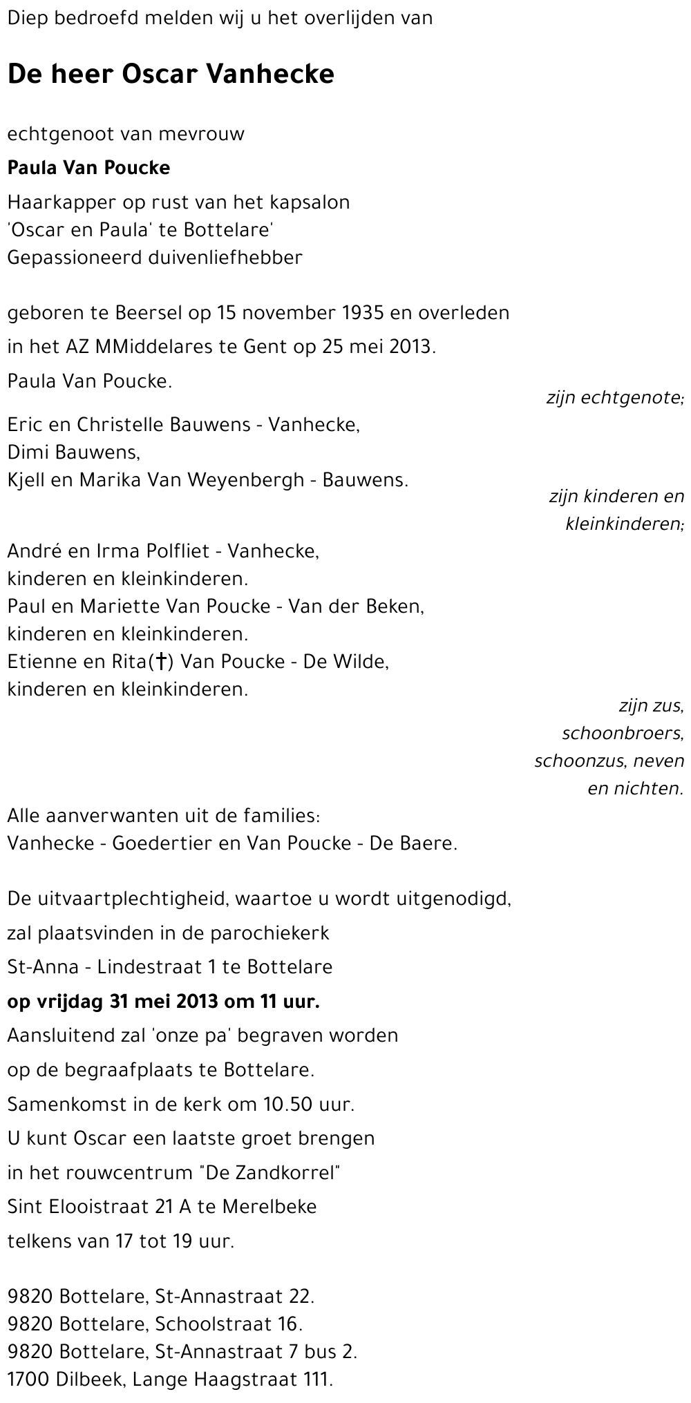 Oscar Vanhecke