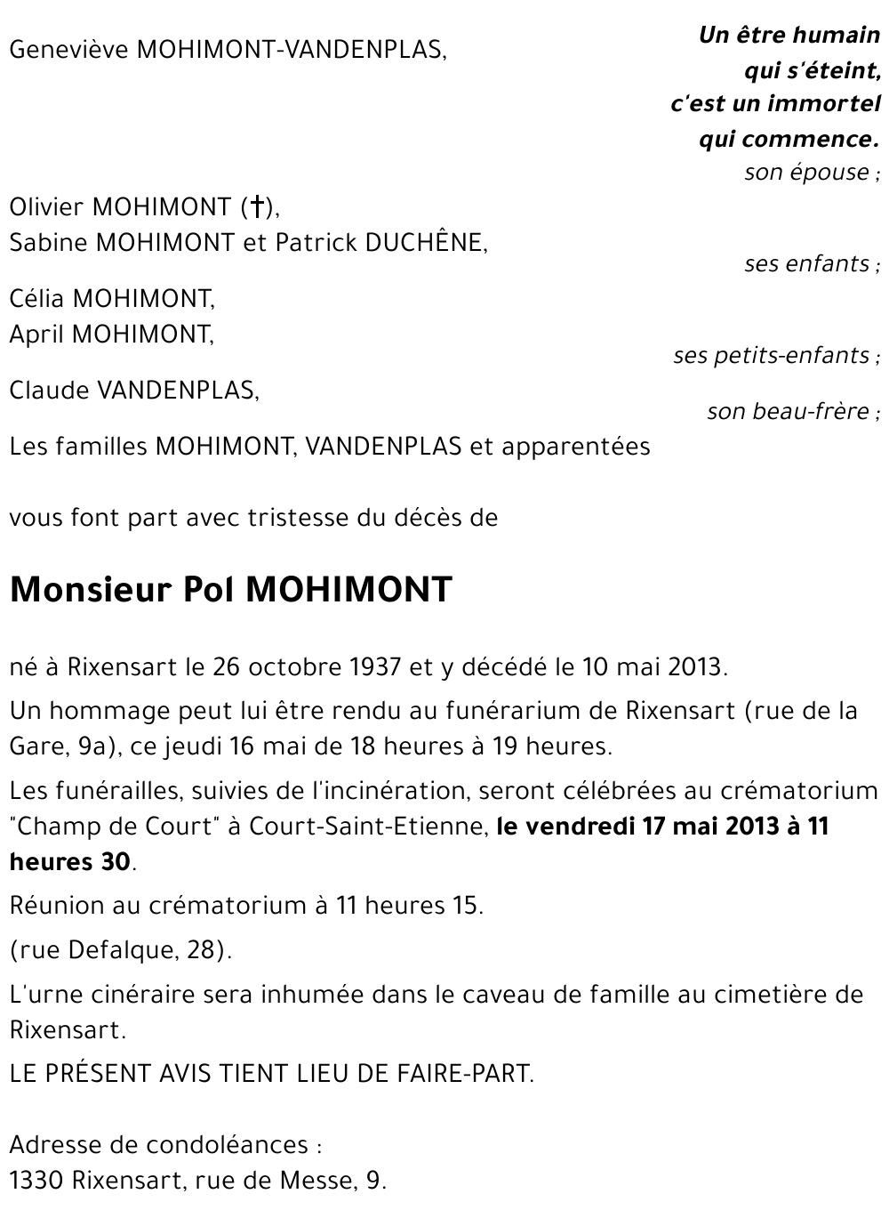 Pol MOHIMONT