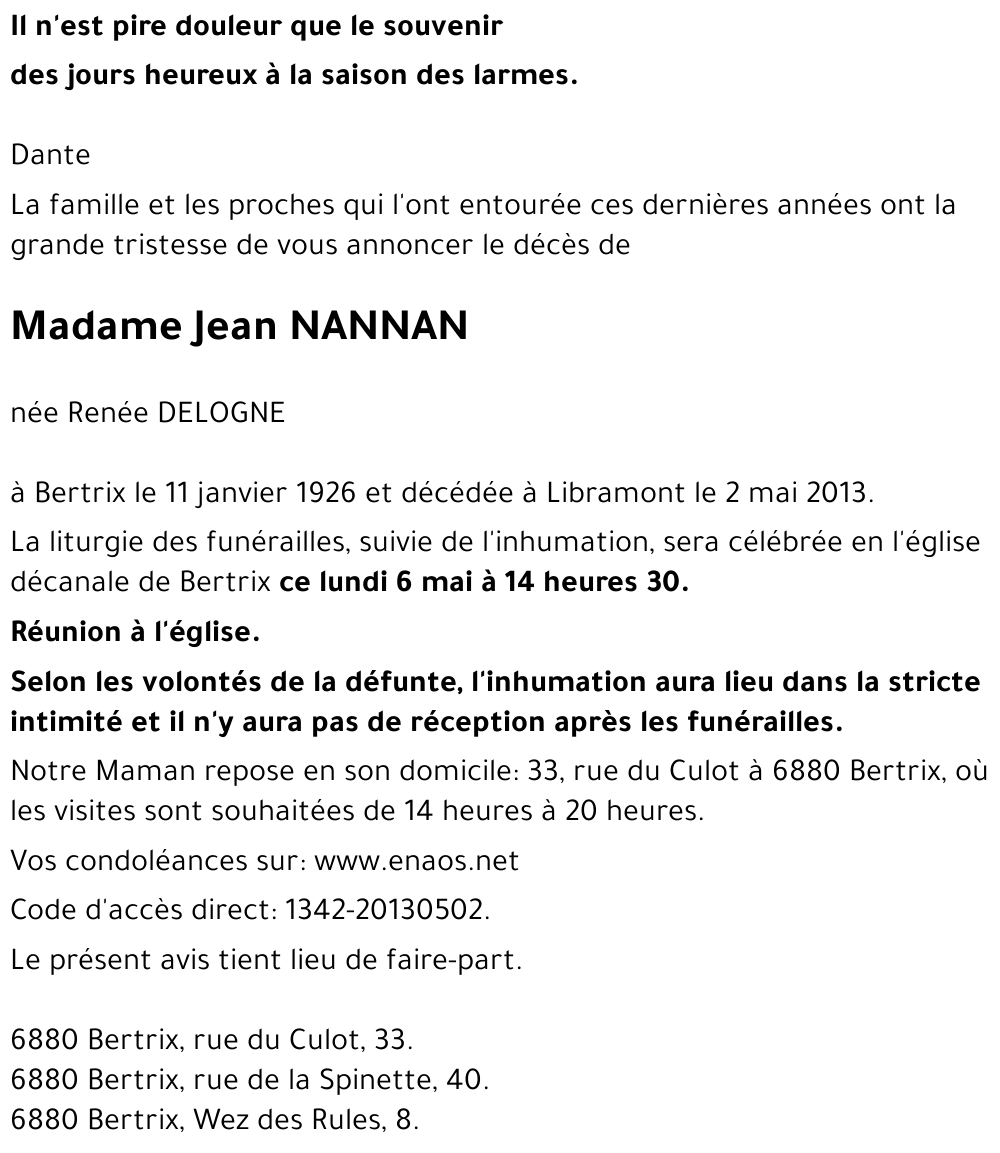 Renée DELOGNE
