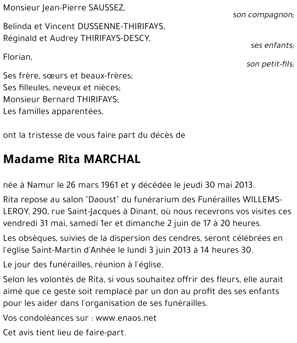 Rita MARCHAL