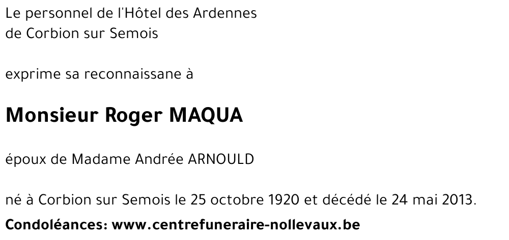 Roger MAQUA