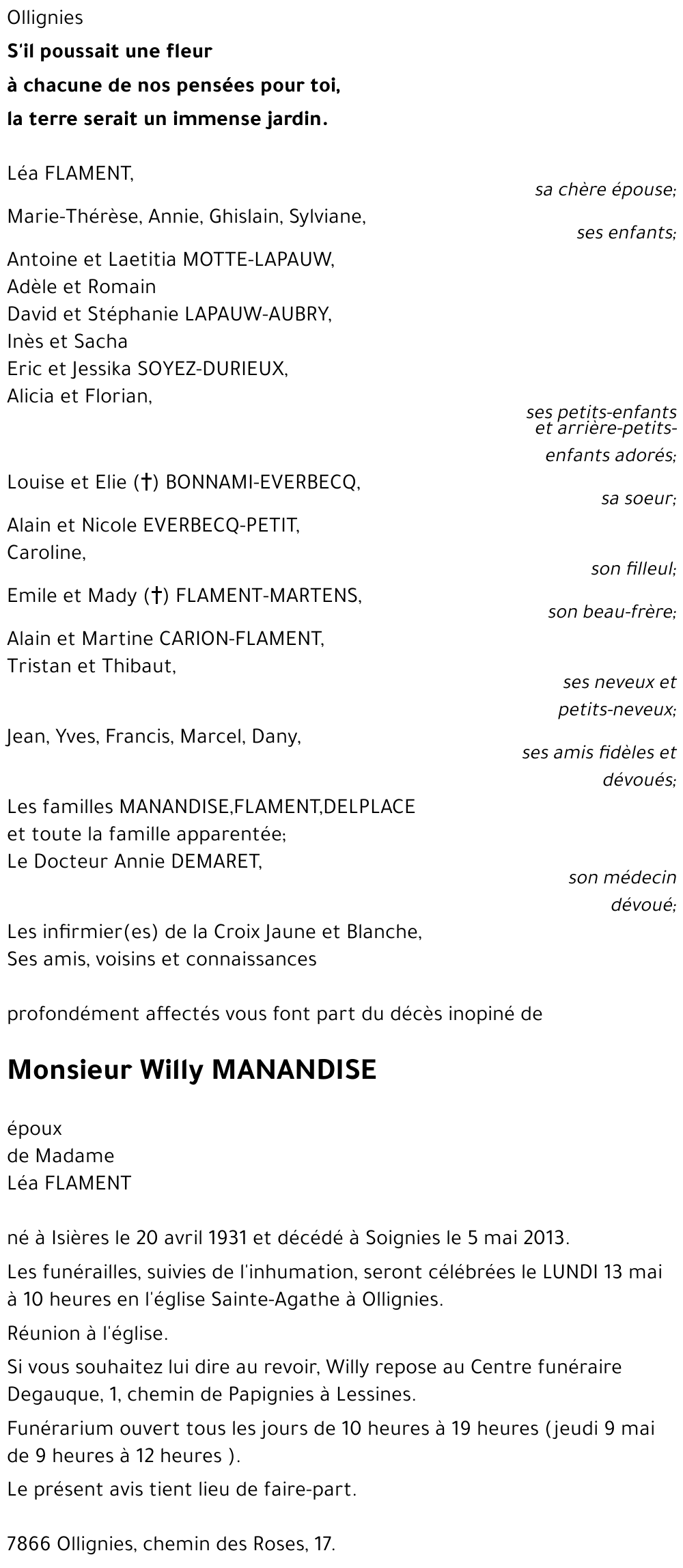 Willy MANANDISE