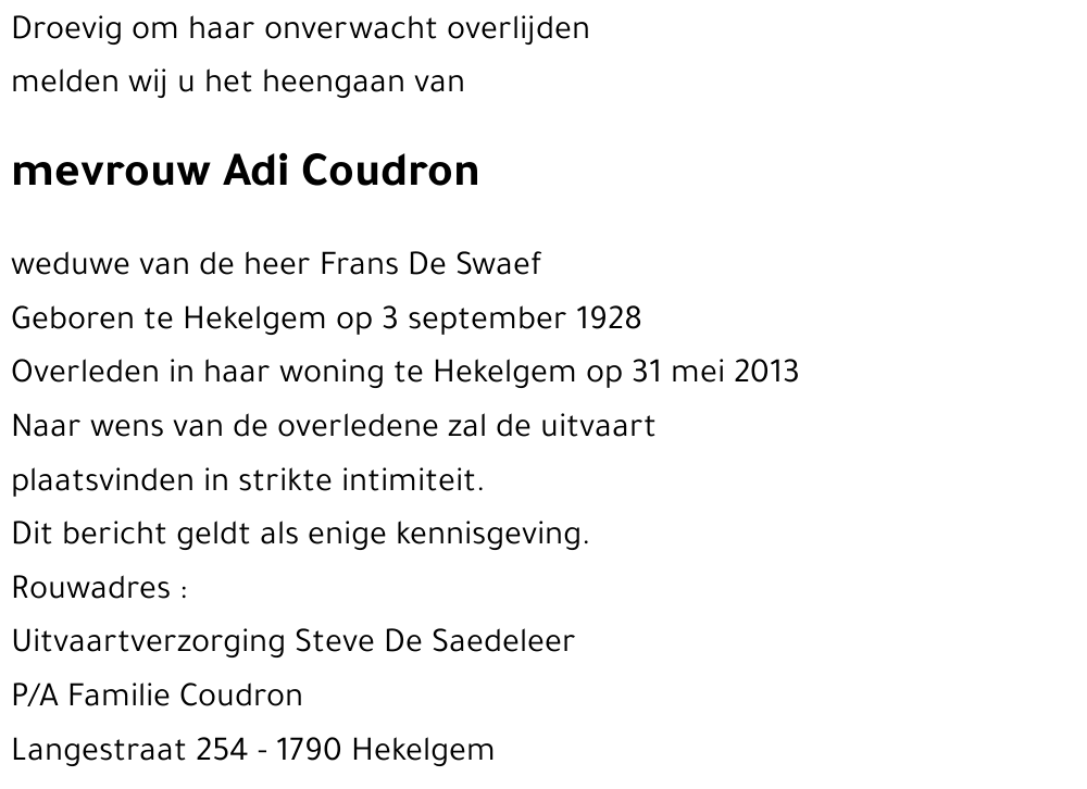 Adi COUDRON