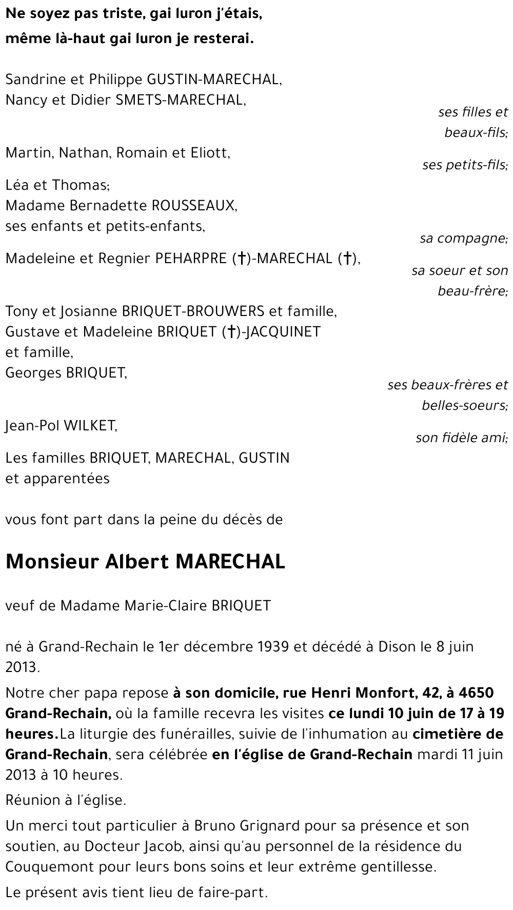 Albert MARECHAL