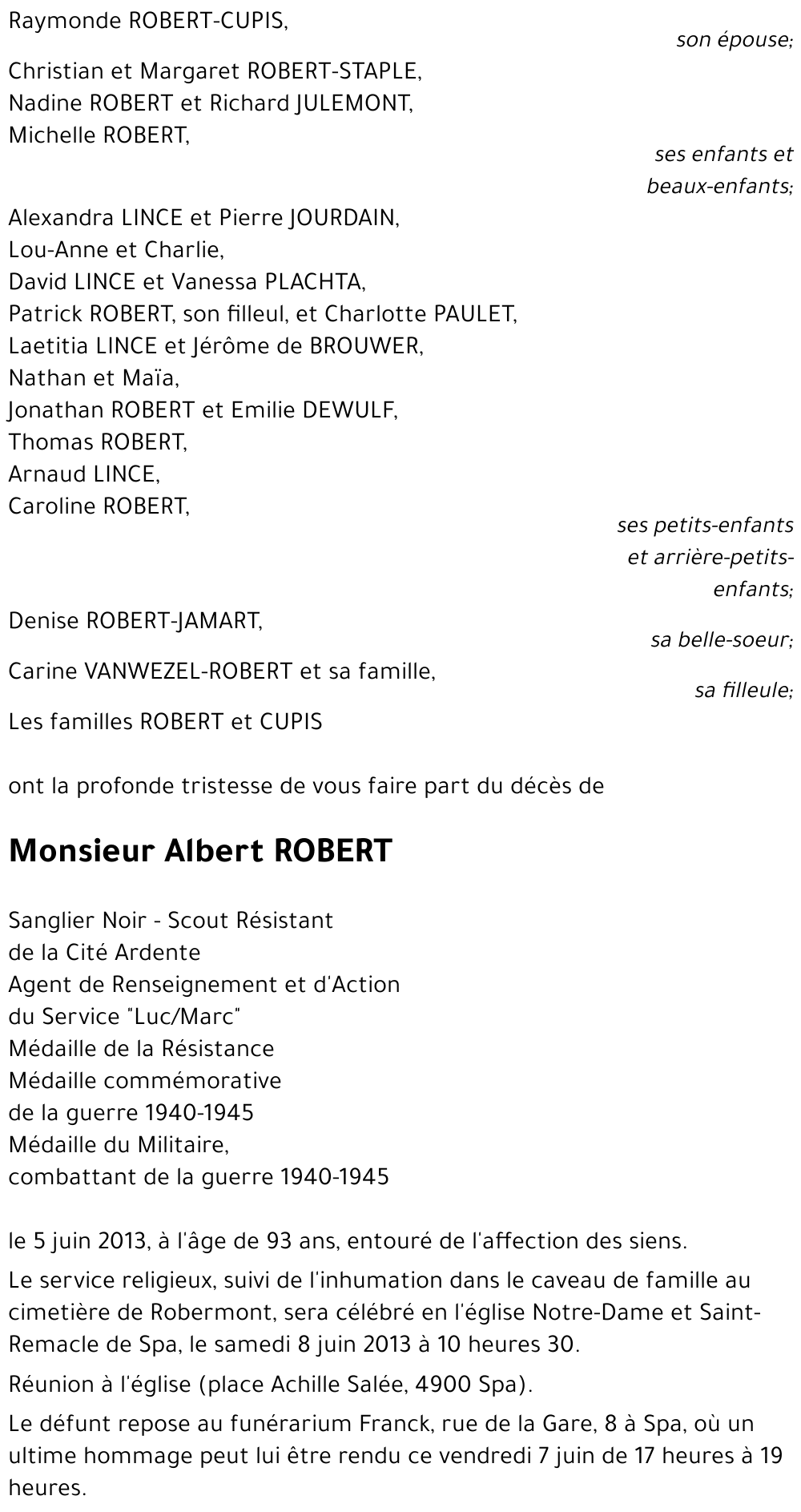 Albert ROBERT