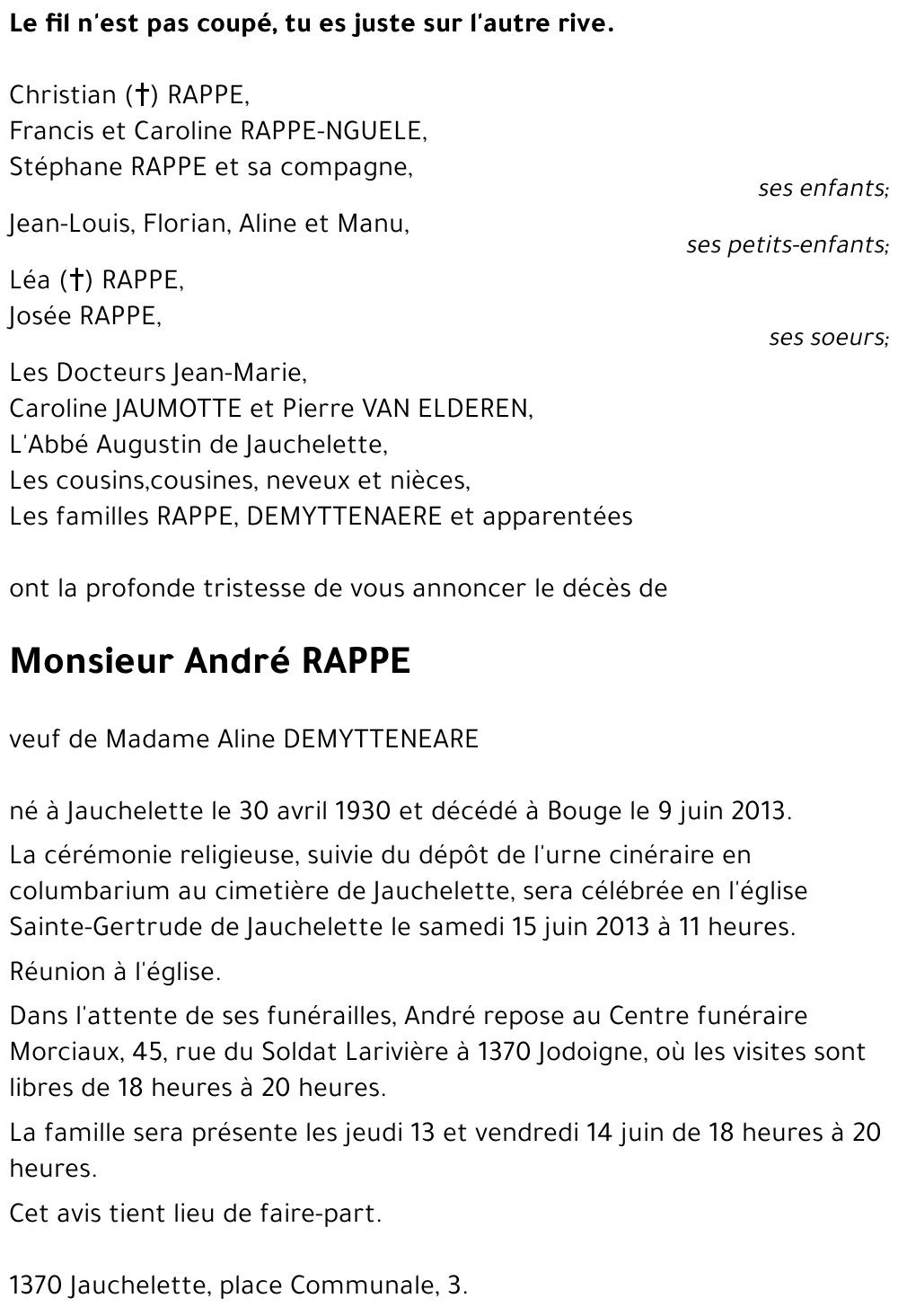 André RAPPE