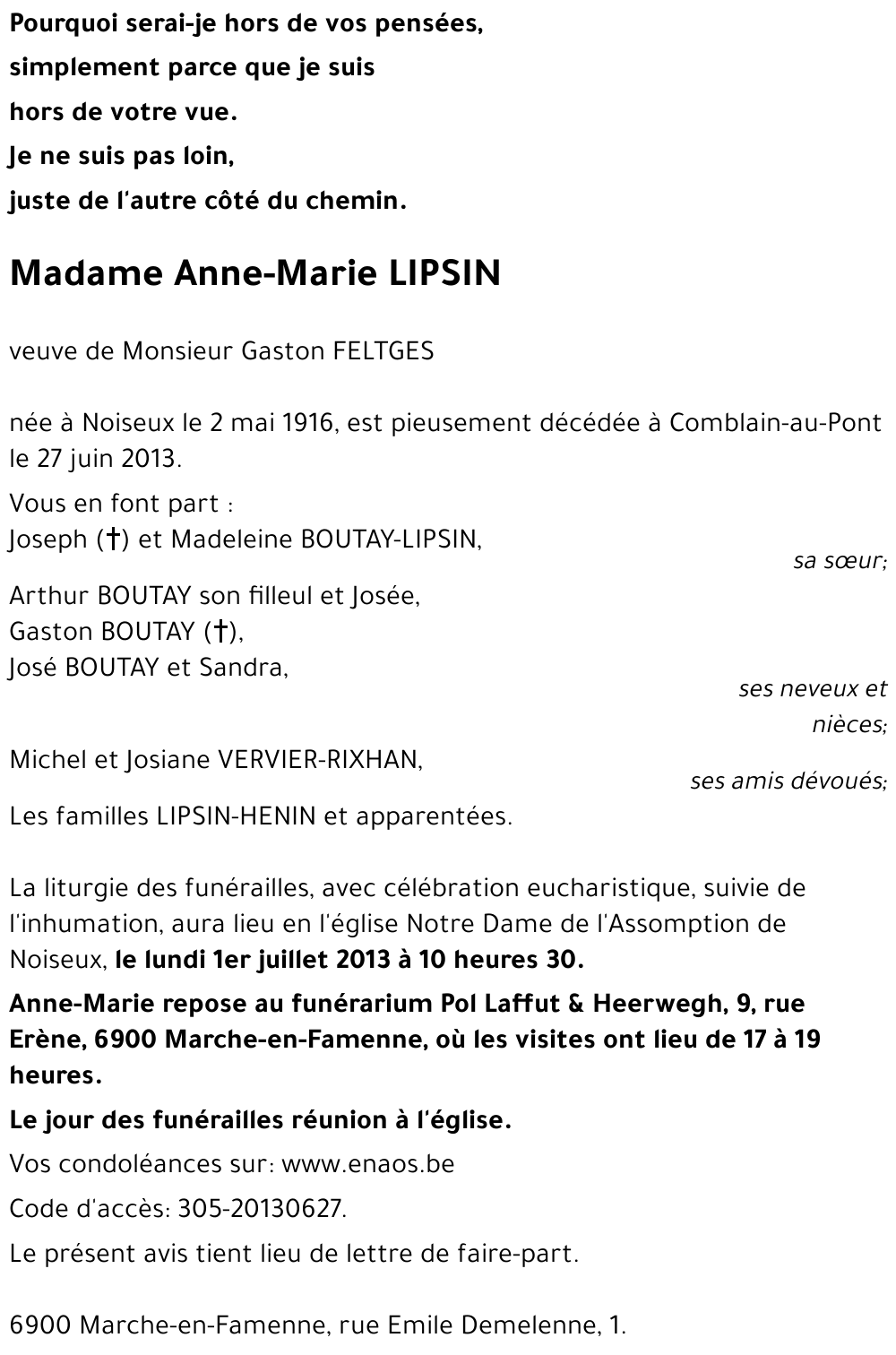 Anne-Marie LIPSIN
