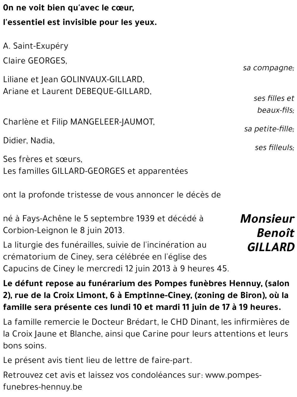 Benoît GILLARD