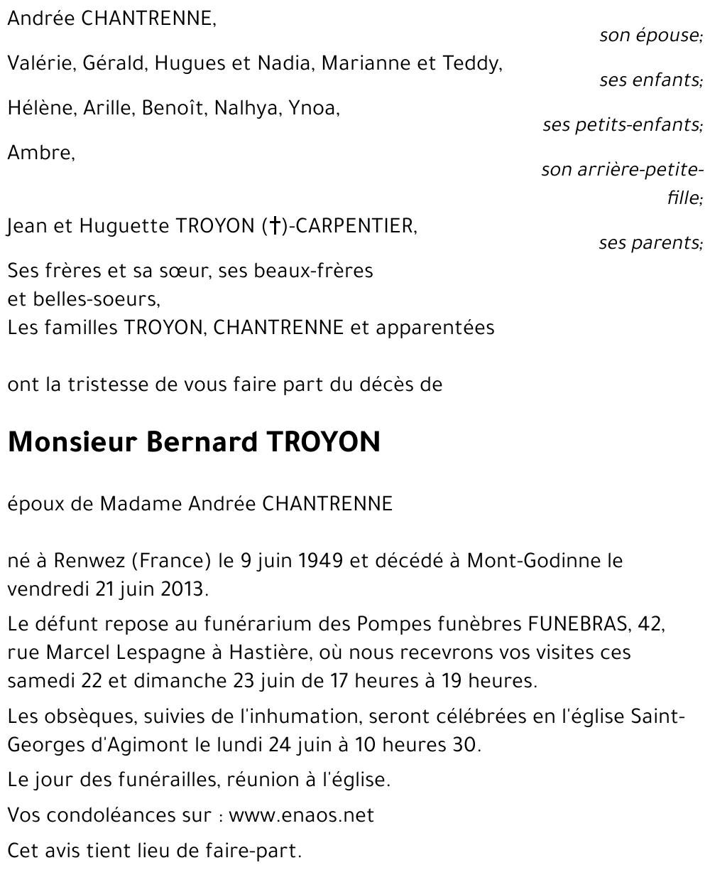 Bernard TROYON