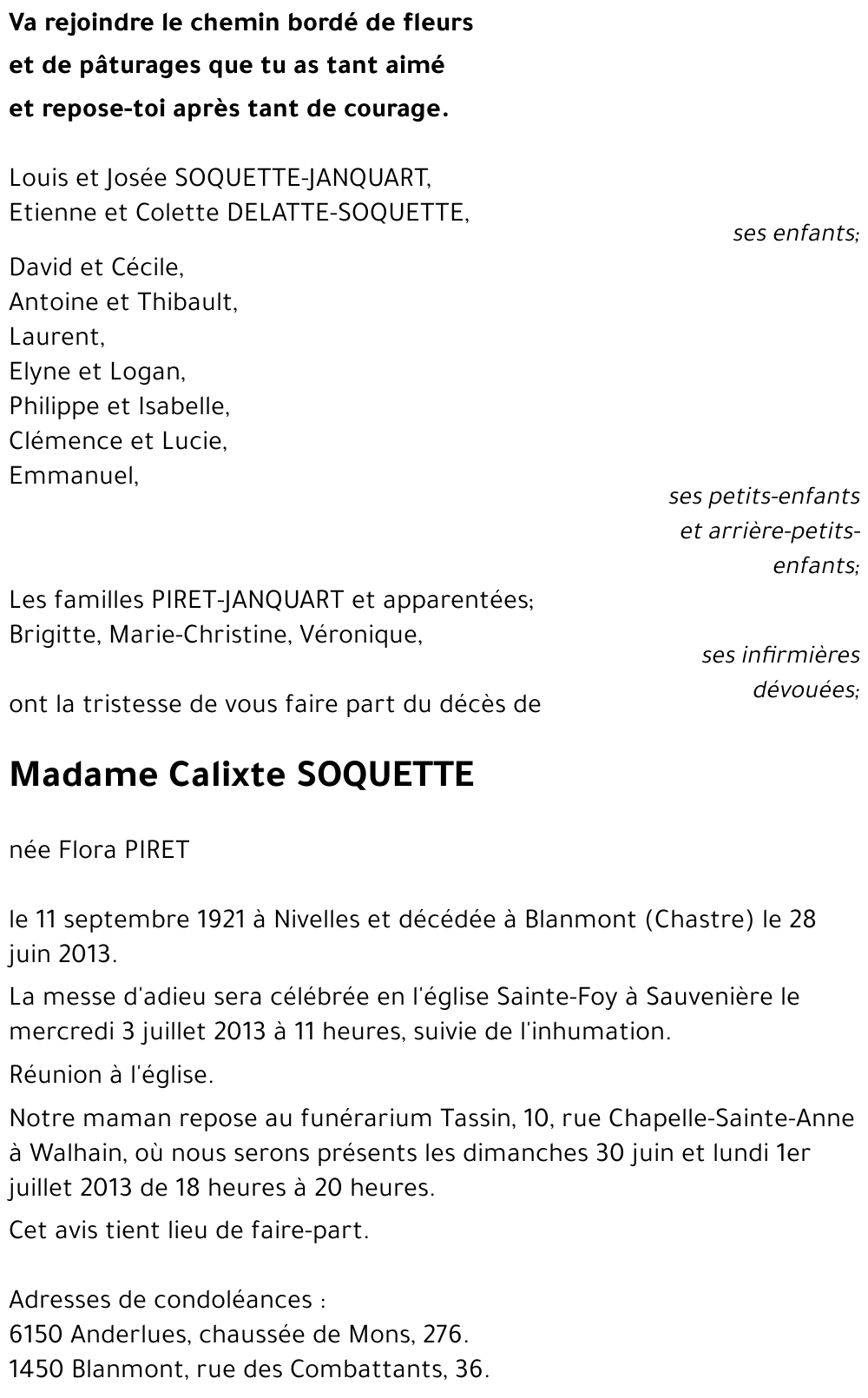 Calixte SOQUETTE