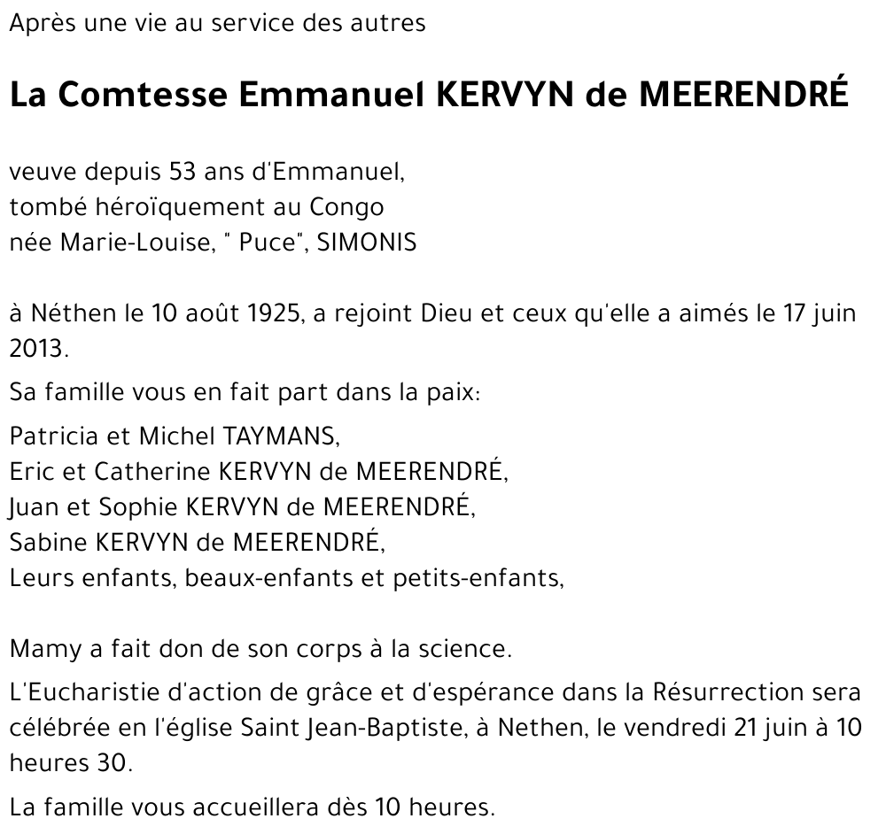 Emmanuel KERVYN de MEERENDRE