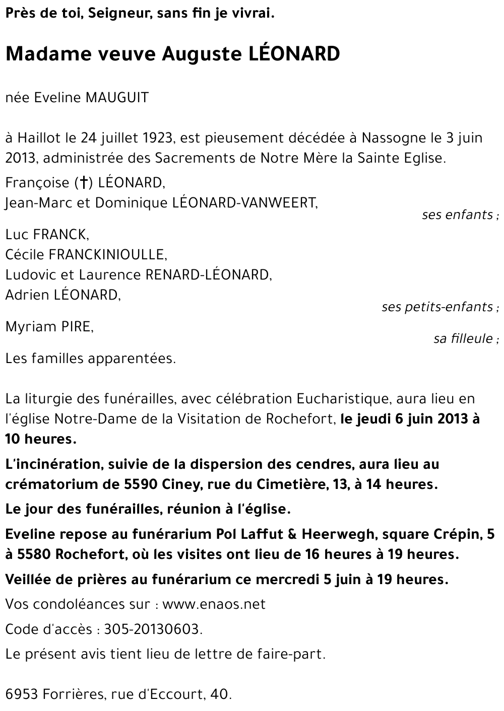 Eveline MAUGUIT