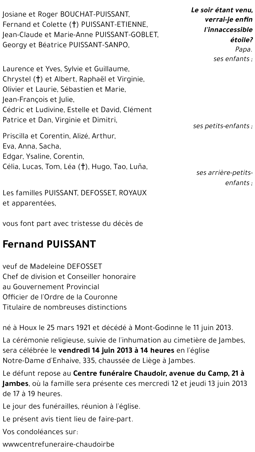 Fernand PUISSANT