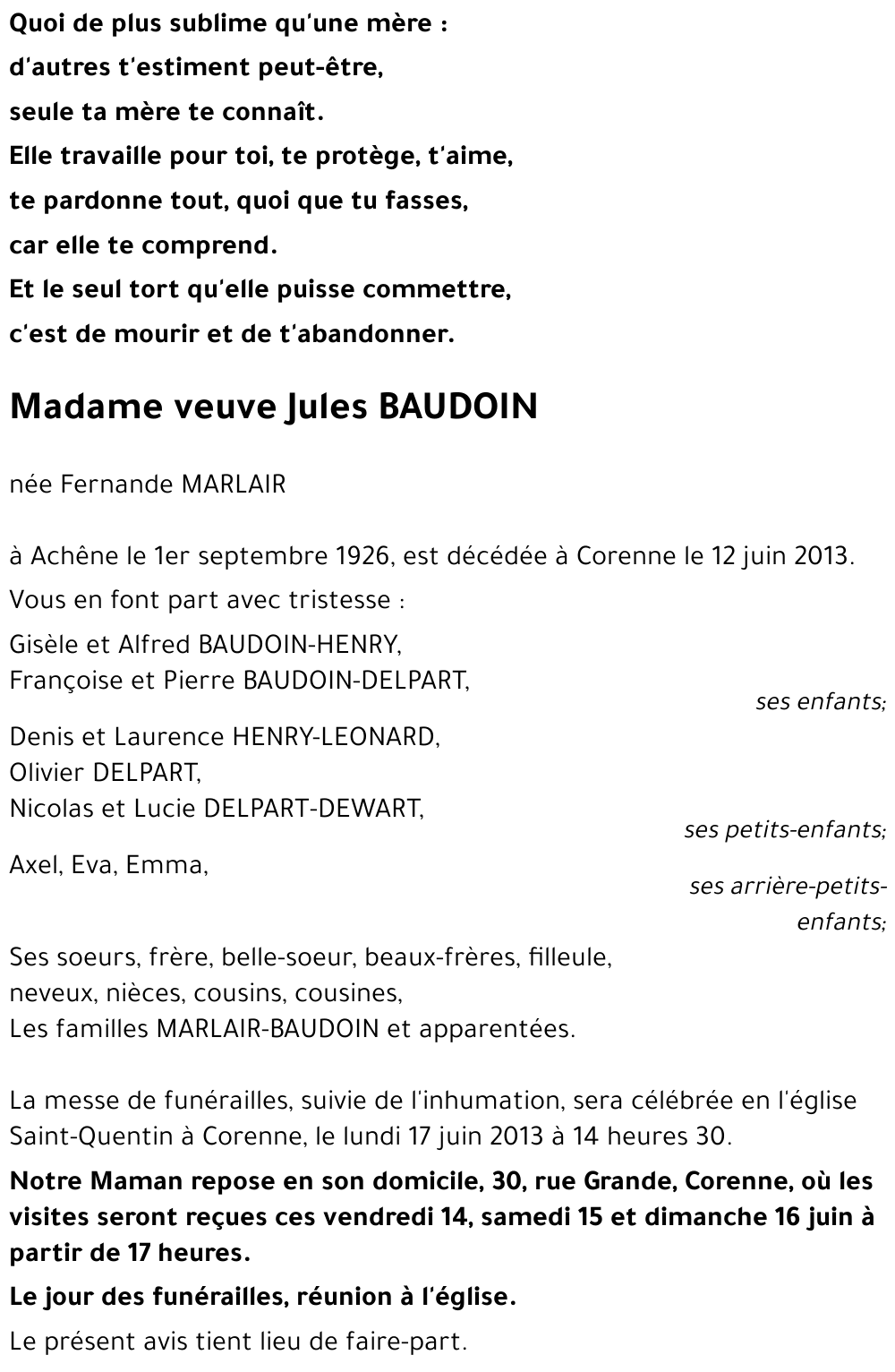 Fernande MARLAIR
