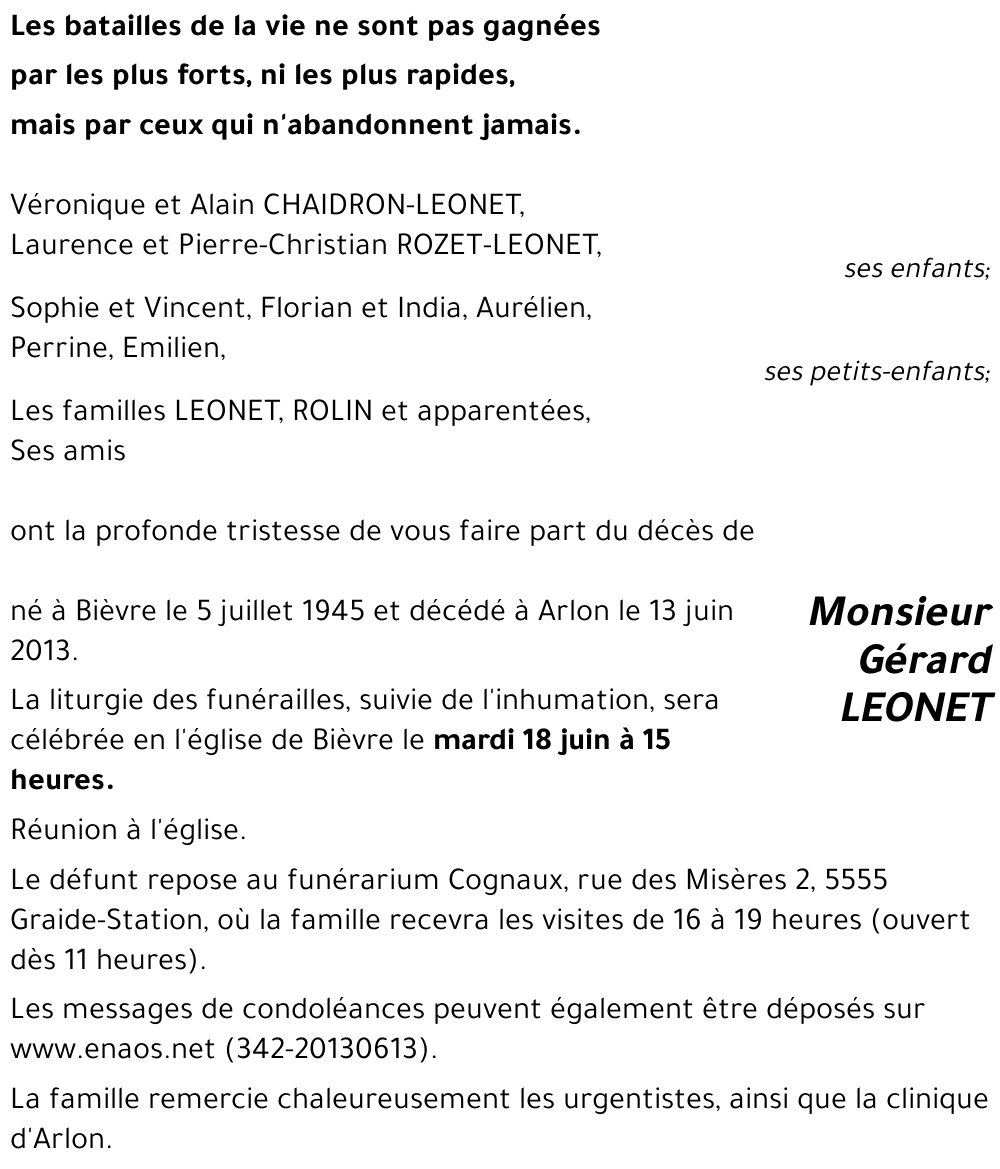 Gerard LEONET