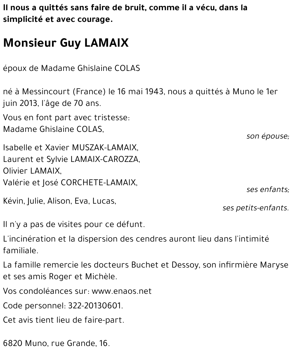 Guy LAMAIX