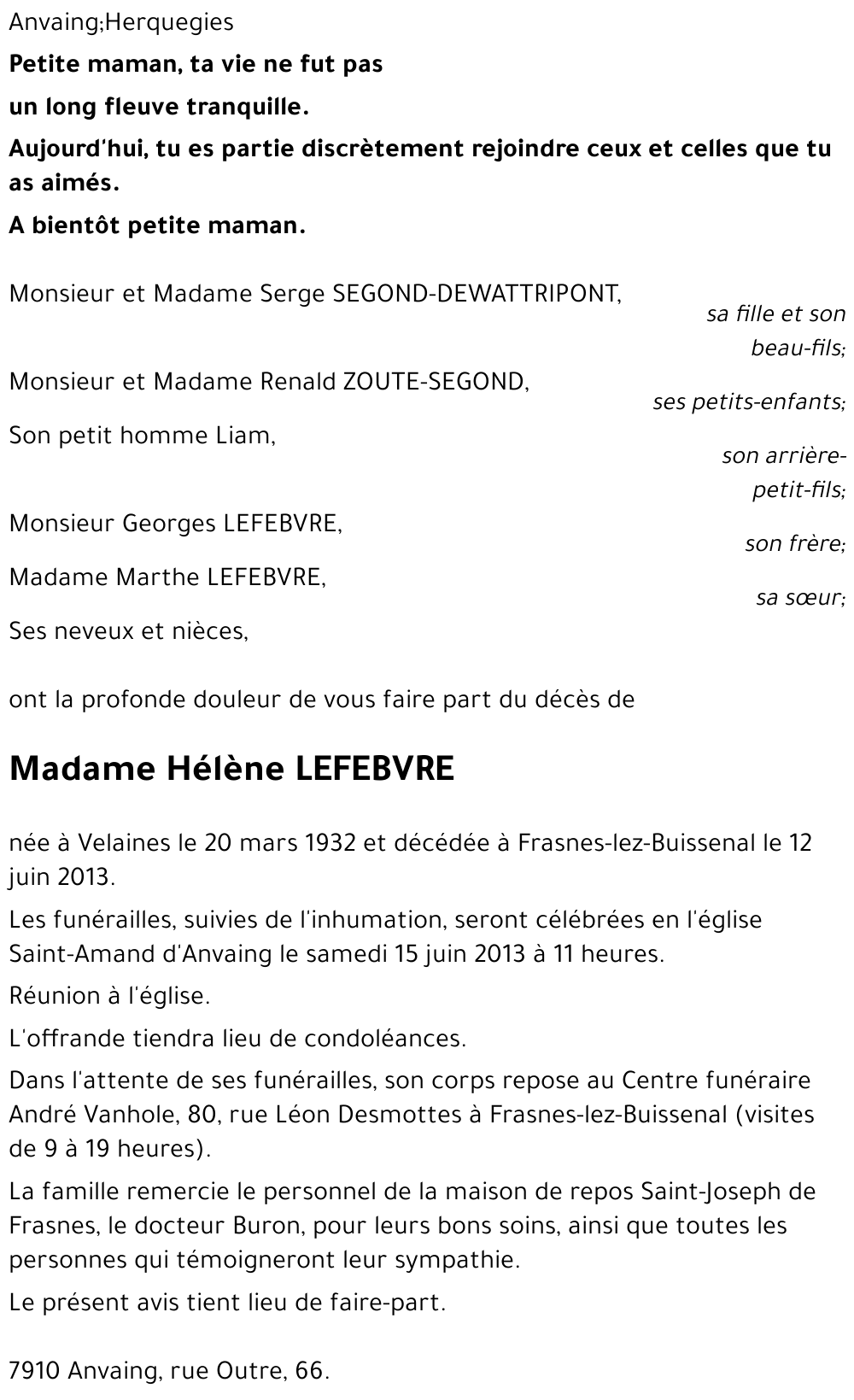 Hélène LEFEBVRE