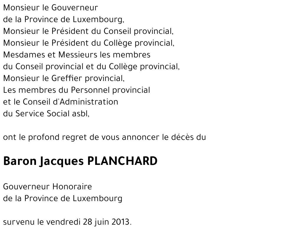 Jacques PLANCHARD