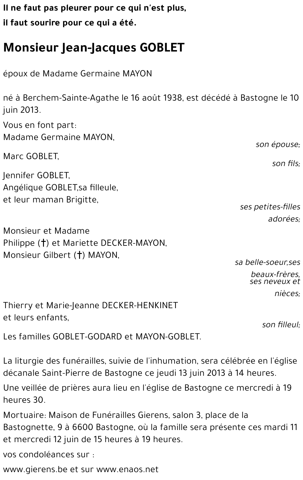 Jean-Jacques GOBLET