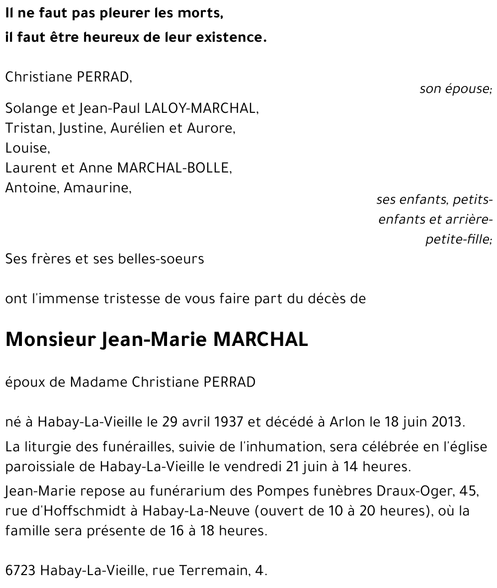 Jean-Marie MARCHAL