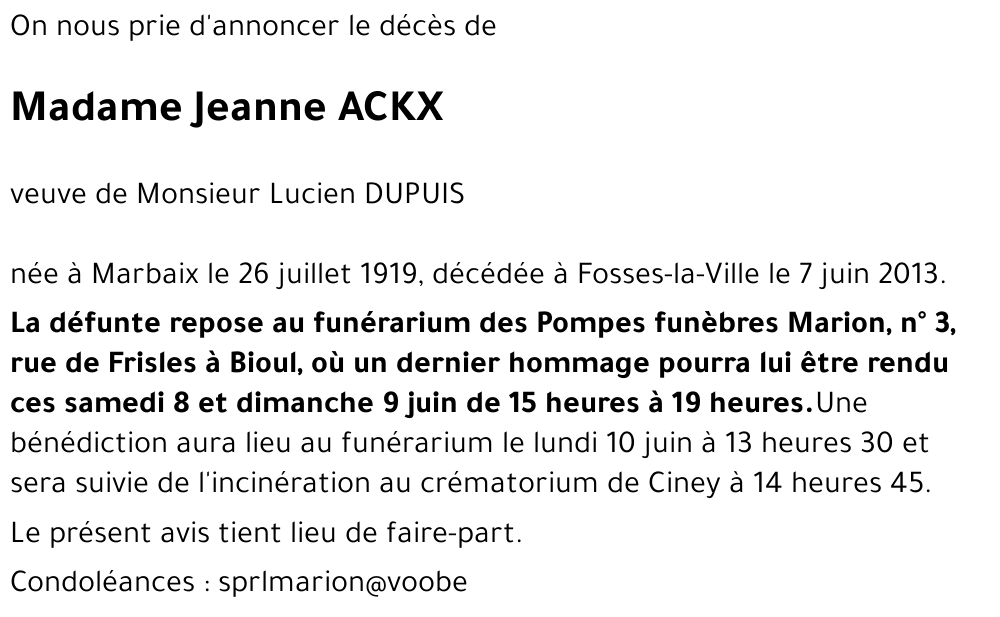 Jeanne ACKX