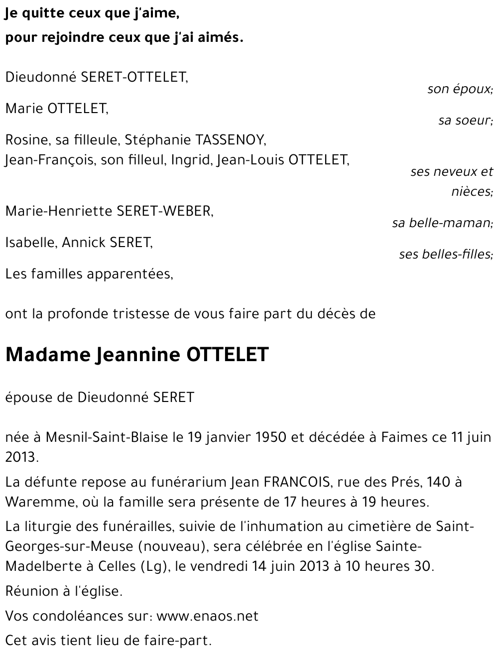 Jeannine OTTELET