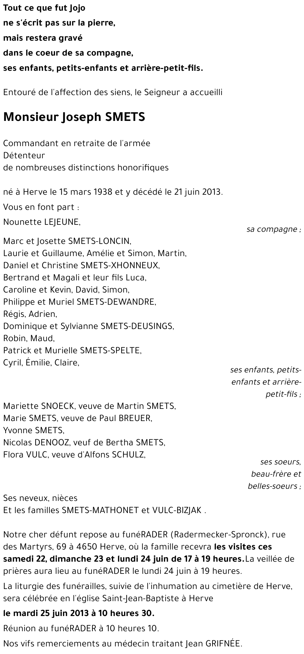 Joseph SMETS