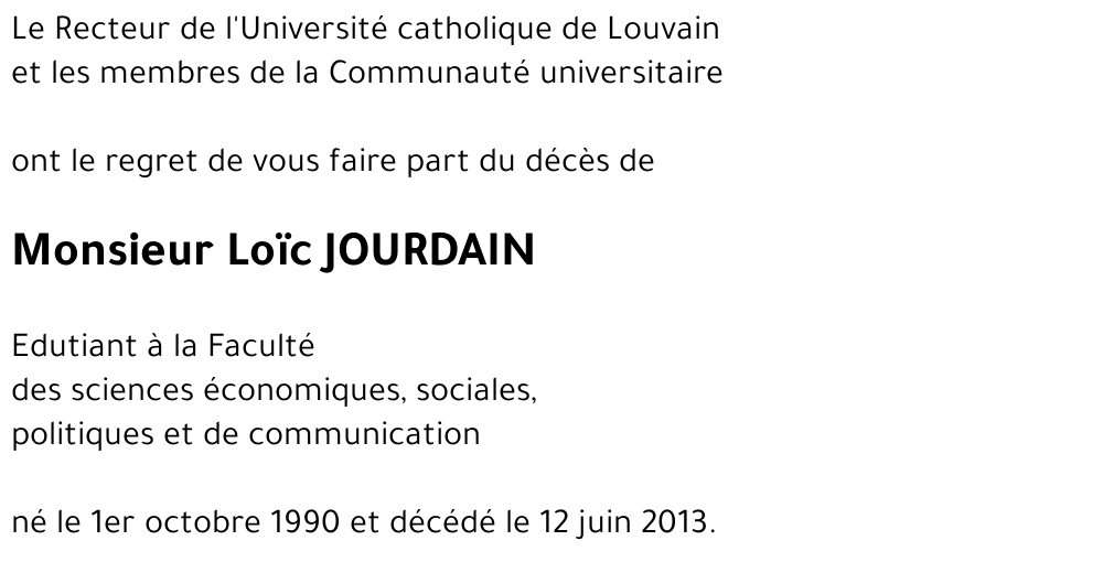 Loïc JOURDAIN