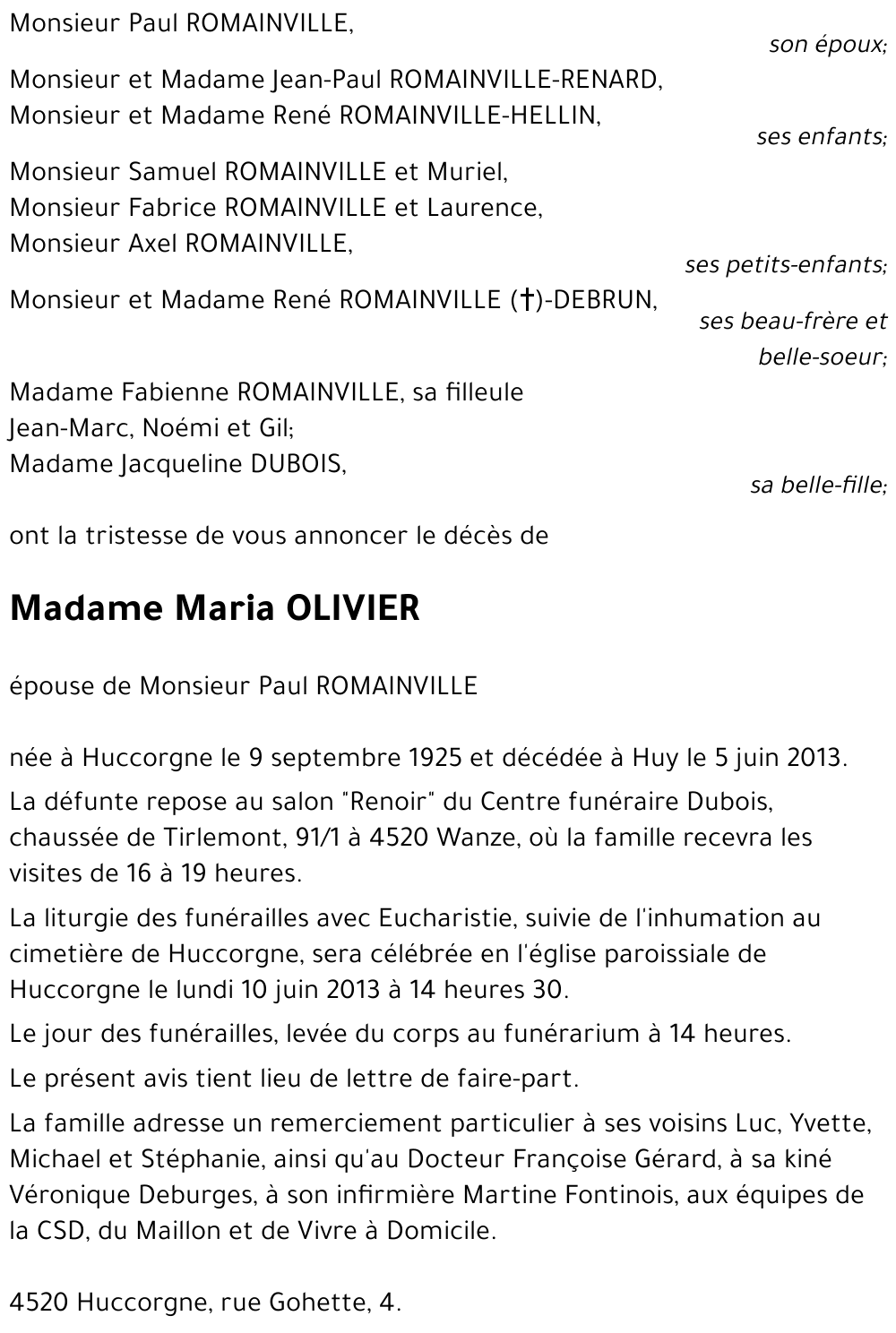 Maria OLIVIER