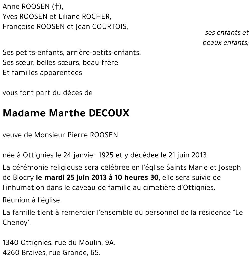Marthe DECOUX