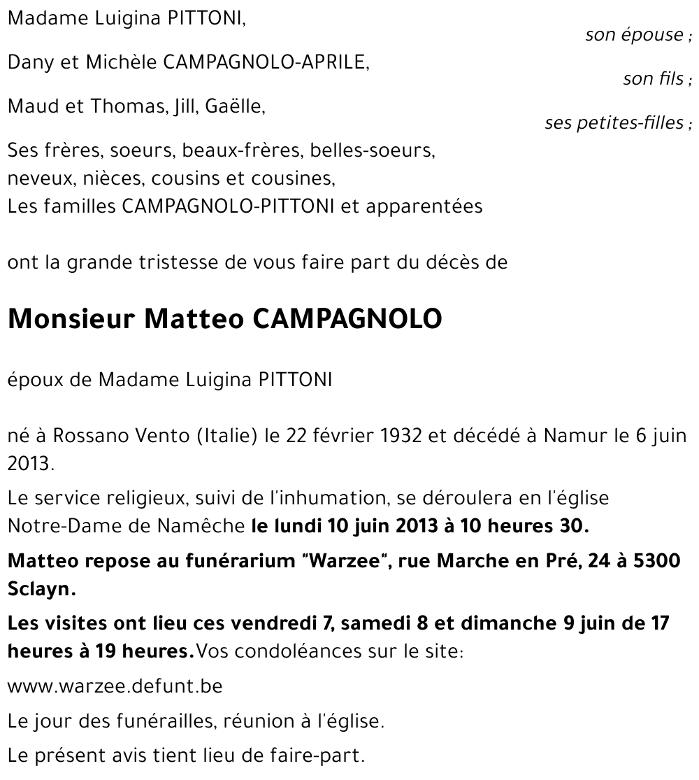 Matteo CAMPAGNOLO