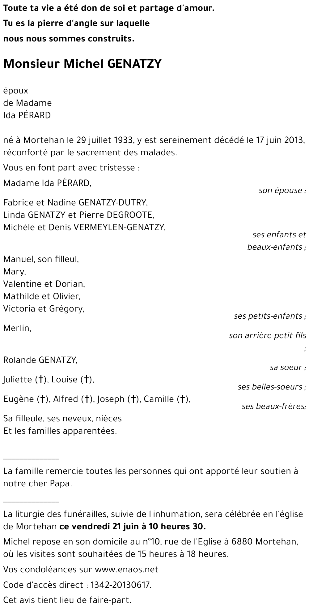 Michel GENATZY