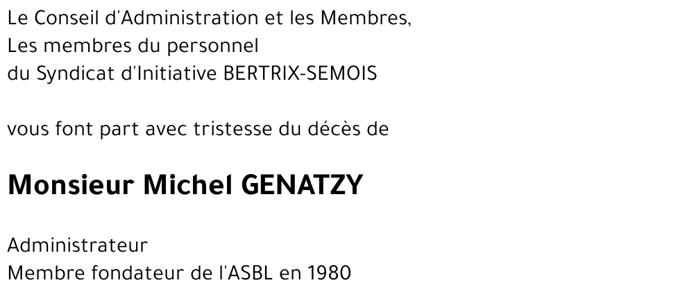 Michel GENATZY
