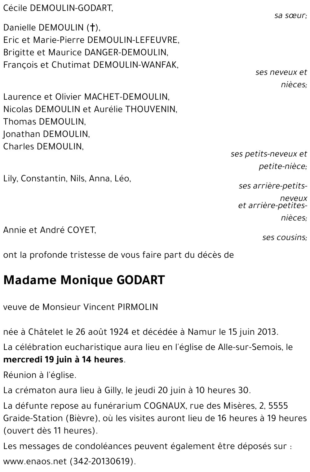 Monique GODART