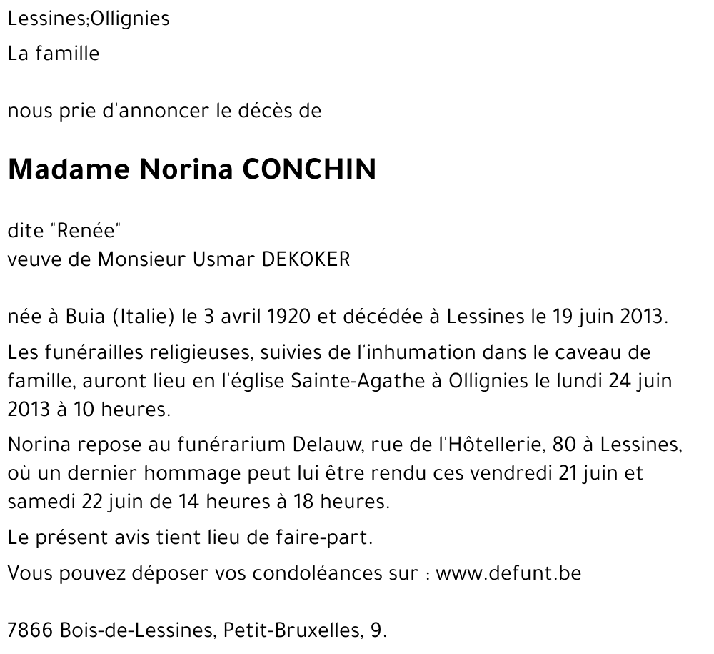 Norina CONCHIN